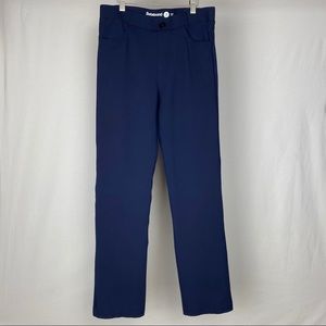 Betabrand Dressy Yoga Pants Bootcut Navy MP